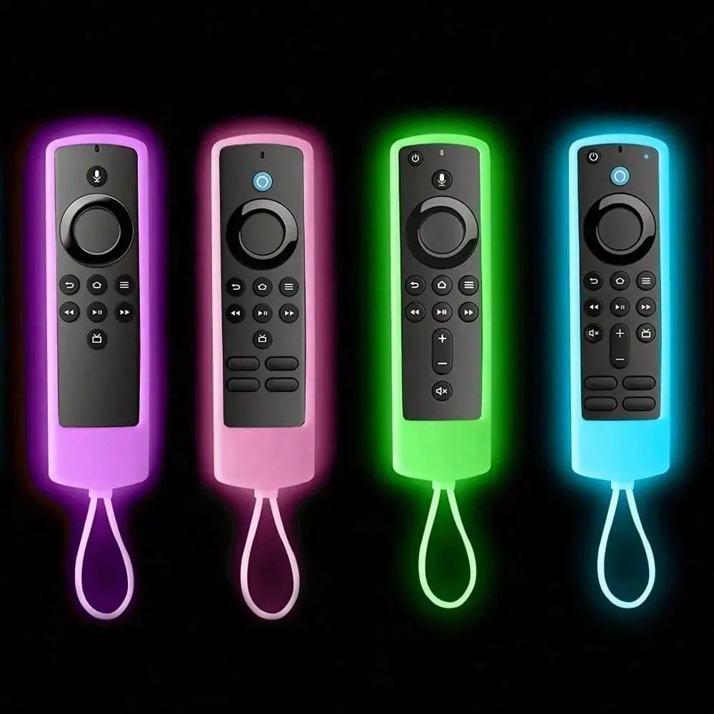 4 Piece Silicone Remote Control Protector, TV Streaming Device Compatible Accessory Perfectly Suitable For FireStick Streaming Device