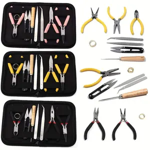 DIY Jewelry Making Tool Set 5pcs/6pcs/8pcs Handmade Pliers, Scissor, Tweezers, Jump Ring Opener, Suitable For Jewelry Handmade Pracise And Convenient Beading Making