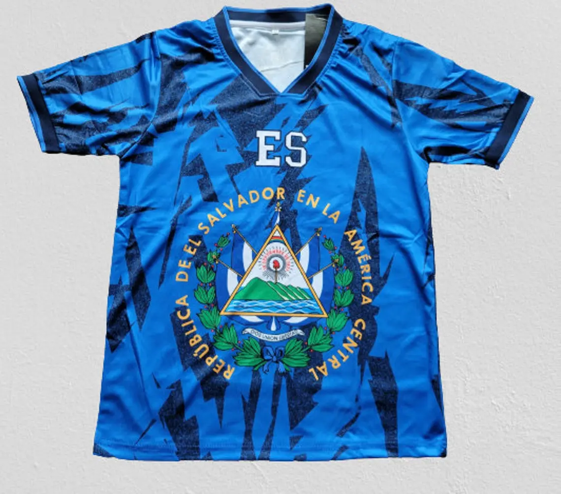 El Salvador Soccer Jersey – Blue El Salvador Football Shirt, La Selecta National Team Fan Tee, Unisex Match Day Supporter Top
