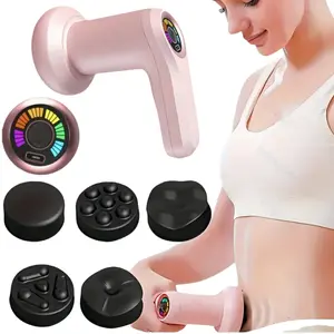 Portable home massager—a multifunctional, powerful vibrating body massager that’s handheld and comes with five massage heads. Smart, simple, and convenient, suitable for both men and women. Choose it for a beautiful body and as an ideal gift choice.