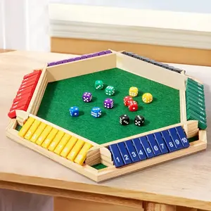 Board game, a digital six-sided flipping board game, aboard game toy suitable for family play, and a game suitable for playing at parties. dice boardgameset foldable, Party Game