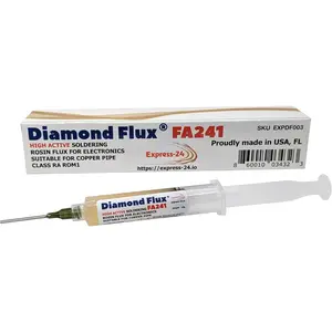 FA241 High Soldering Flux for Electronics PCBs and Plumbing.Paste Gel ROM1 in 10g Syringe for Repair and Soldering Printed Circuit Boards and Copper Pipes.