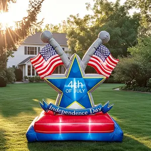 6FtTikTokTopTrend4thOfJulyInflatableDoubleFlagStarTrophyIndependenceDayBannerBuilt-inLEDPlug-inBlowerIP44WaterproofLightweightFoldablePortableReusableQuickSetupFrontLawnBackyardBBQPatrioticNeighborhoodGatheringOutdoorDecor