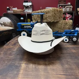 Tombstone Bangora chaparral straw hat 4” brim “R”