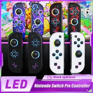 Switch Controller for Nintendo Switch, Switch Controller Joycon (L/R) with RGB Light Compatible with Nintendo Switch/ Switch Lite /Switch OLED
