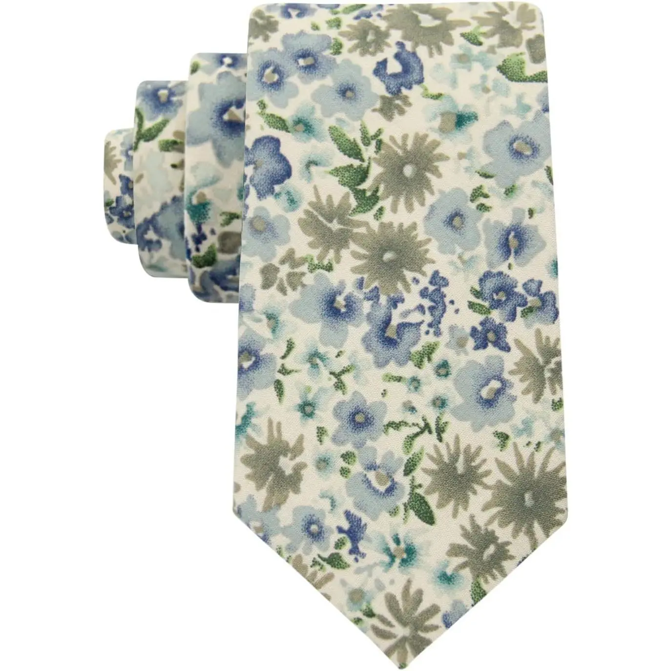 Men's Retro Floral Cotton Necktie, 2.76" Wide Handmade Male Accessory for Wedding Groomsmen and Business Parties, Christmas, Casual, 2.76 Inches, Birthday