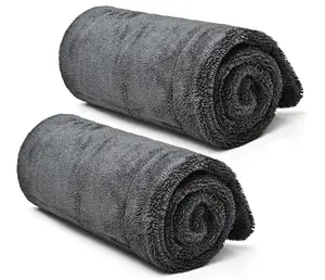 2-Pack Microfiber Towels (35"x 24") Extra Large Ultra Absorbent Drying Towel for Cars and Trucks, Without Streaks, Scratches, or Water Spots