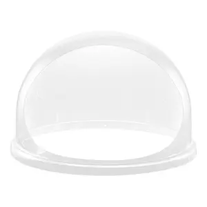 VEVOR Cotton Candy Machine Cover, Transparent Acrylic Dome Bubble Shield, Cotton Candy Machine Bubble Shield Compatible with 20.5in Cottons Candies Machines Bowl for Party, Shops, Bottom Groove Design