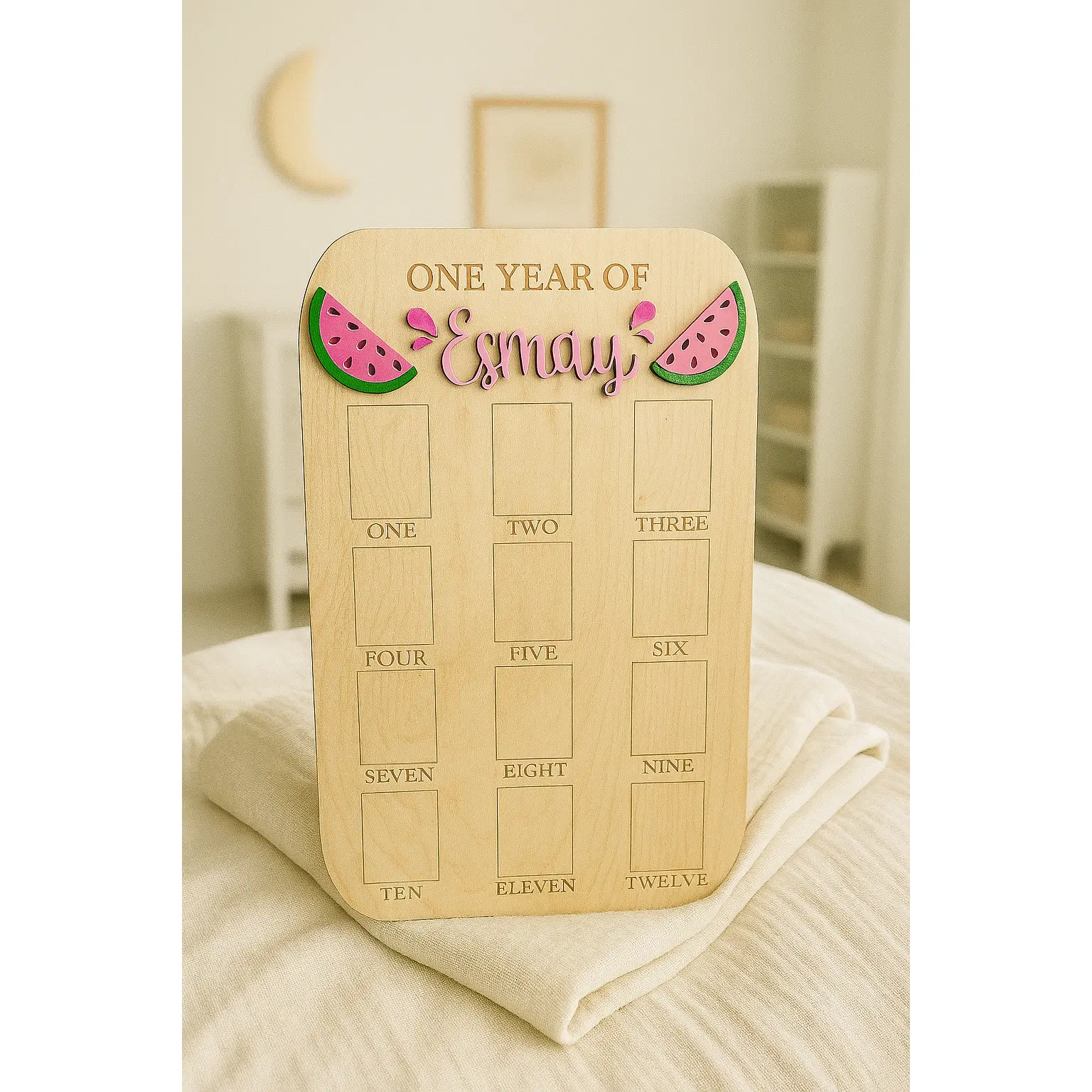 My First Year Baby Photo Board Decor Frames