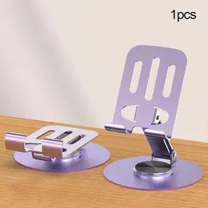 360° Rotatable Foldable Phone Holder, Adjustable Anti-slip Phone Stand, Desktop Phone Holder for Smartphone & Tablet, Computer, Multifunctional Phone Stand, Portable Phone Stand