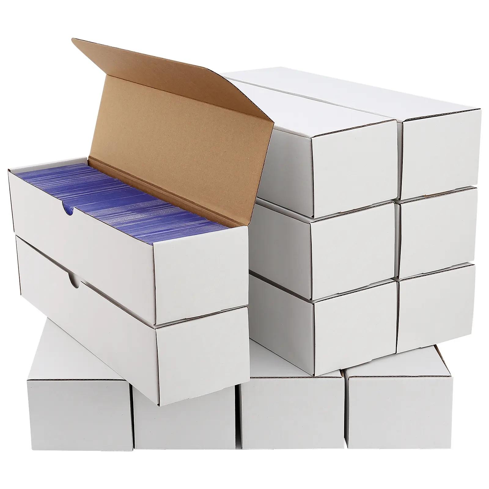 Trading Card Storage Box, Card Boxes For Sports Cards, Cardboard Organizer Box for Sports, Playing Card Collection,3200-Count Trading/Gaming Card Box – Fits Toploaders & Sports Cards – Cardboard Organizer, Trade Card Box