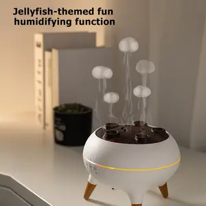 Dynamic Jellyfish Aroma Diffuser – Sound-Reactive Mist, RGB Color-Changing Light, Remote Control & Smart Timer, Home Ambient Scent Humidifier