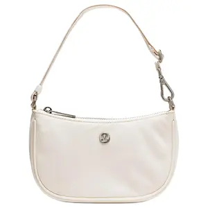 Lululemon City Essentials 1L Mini Shoulder Bag with Adjustable Strap in Ivory and Gold