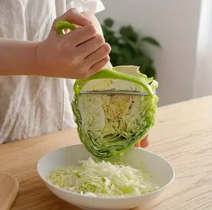 Stainless Steel Large Cabbage Shredder and Slicer Easy to Use Dishwasher Safe for Potatoes Broccoli Watermelon Versatile Kitchen Tool Vegetable Fruit Cutter Vegetable Grater