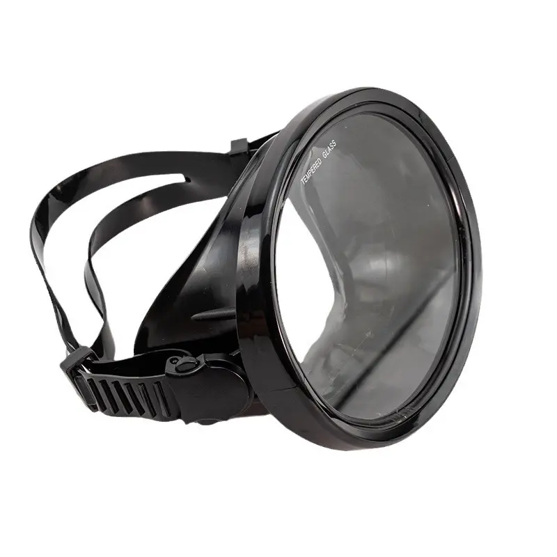 Adult Low-Volume Freediving Mask with Wide-View Tempered Glass Lens, Silicone Skirt for Snorkeling, Spearfishing & Diving, Glass-Lensed Diving Masks, Hd Underwater Vision, Universal Fit, Anti-Fog Coating, Snorkeling Diving Masks Diving Gear