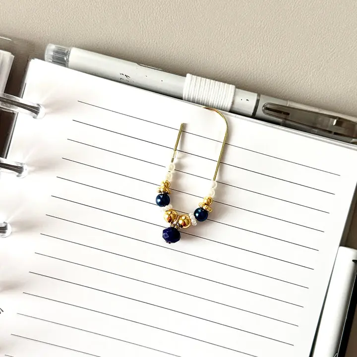 Fancy Charms Paperclips | Navy Jewel