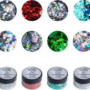 Glitter Shapes Variety Pack (Set of 33)