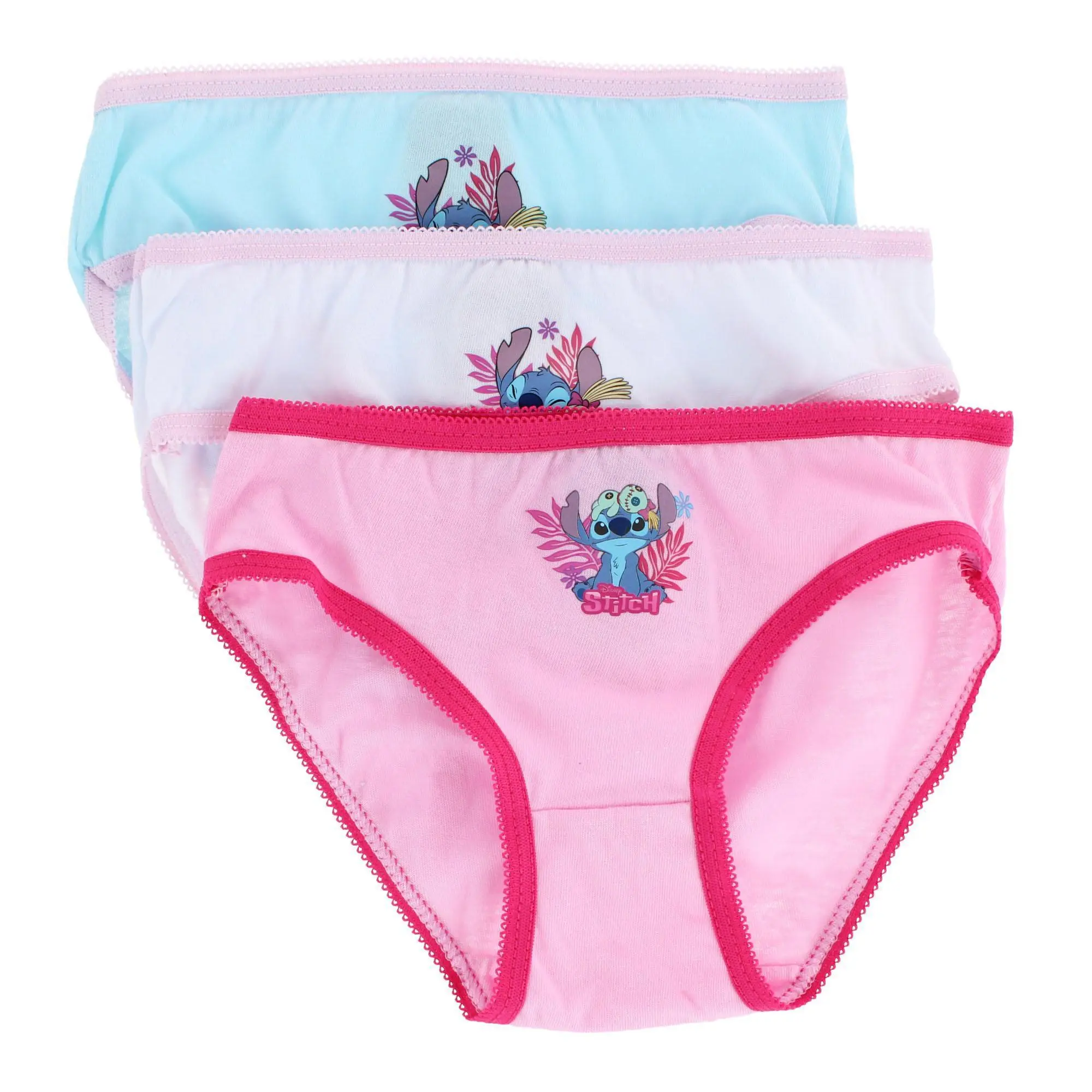 Textiel Trade Girl's Lilo & Stitch Briefs (3 Pack), Briefs