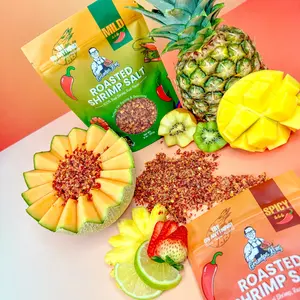 PREMIUM Roasted Shrimp Salt COMBO PACK Mild & Spicy Flavor Natural Spice 100% Real Dry Shrimp Cambodian Seasoning for Fruits Vegetables , Fruits and Grilled Seafood On   Everything