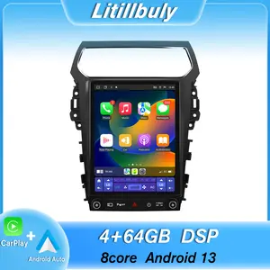 Car stereo Radio for Ford Explorer 2011 2012 2013 2014 2015 2016 2017 2018 2019,with 12.1'' Touchscreen Android Auto Wireless Carplay, Bluetooth WIFI GPS Navigation DSP Steering Wheel Control FM