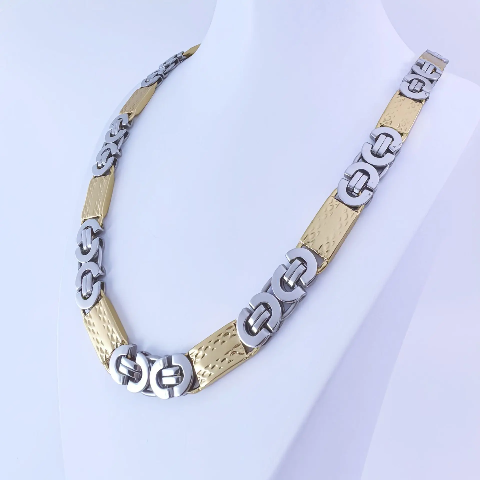 Golden necklace 11mm * 55cm
