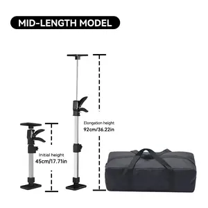 IMBOT 2 adjustable support rods, cabinet jack for mounting cabinet support rods, ceiling mounting, third hand tool, length from 44.8 "to 112.5" heavy duty metal