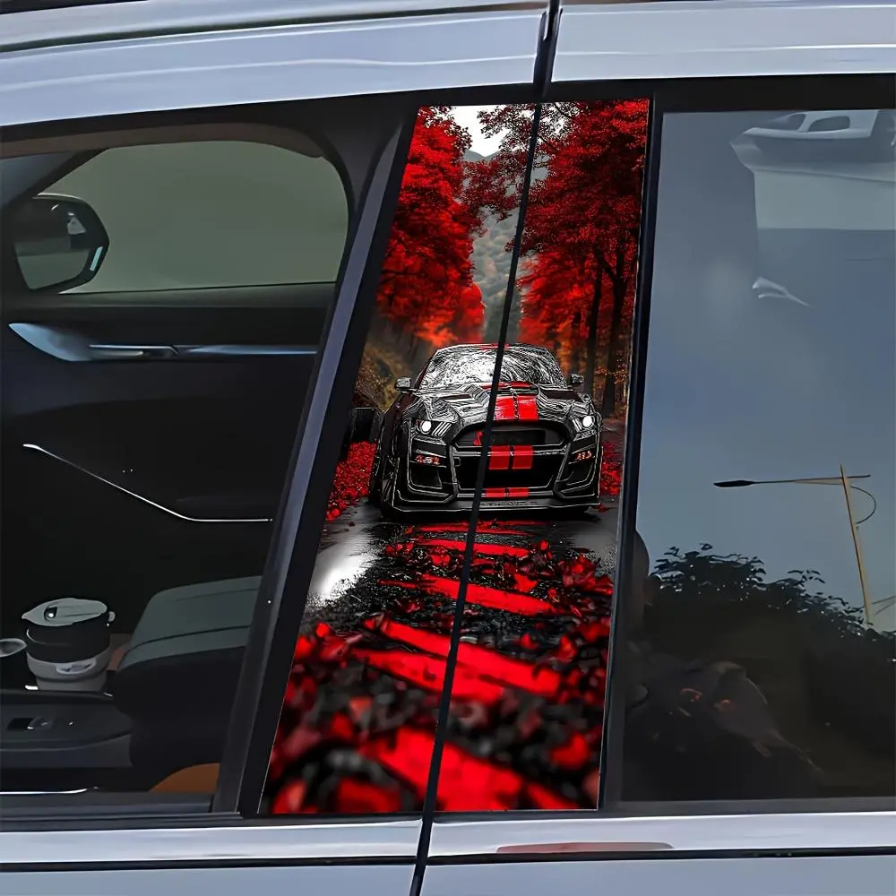 Car Window Sticker, Car Body Decorative Sticker, Car Exterior Decoration Accessories for Car, Laptop, Phone, Windshield Banner, Universal Car Sticker