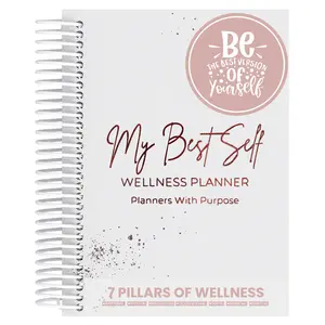 Planners With Purpose My Best Self Wellness Planner Daily Journal for Self Care Lifestyle with Guided Prompts Emotional Health Focus & Self Love Diary for Physical Mental Emotional Support