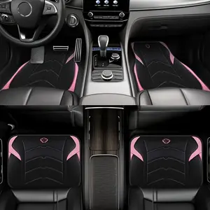 4pcs Car Mats, Suitable for All Vehicles, Durable and Beautiful, Universal in All Seasons, Fashionable Auto Accessories, Enhanced Interior Style, Car Mats.
