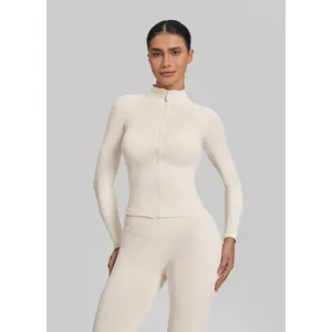 Ultrasculpt Longline Full Zipper Seamless Breathable Warm Jacket | Gym Girl Collection | Womenswear, Casual