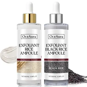 Peel Shot Glow Rice Ampoule Duo - Serums for Brightening,Exfoliating,and Moisturizing - Suitable for All Skin Types even tone Smooth Gentle salicylic acid serum