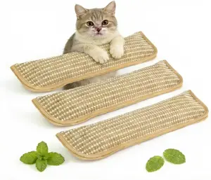 Catnip Chew Toy, Set of 3 Catnip Pillow Toys, Soft Sisal Material, Filled with Organic Catnip, Interactive Indoor Scratching and Chewing, Relief Promotes Healthy Playtime for Cats tiktokshopspringglowup