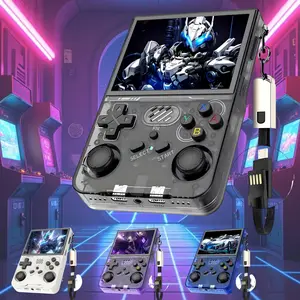 R36xx Retro Handheld Game Console 64GB, over 15000 Games, 12 Emulators, 3000mah Battery, 3.5 Inch HD Screen, Open Source Linux System