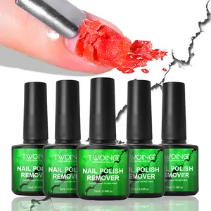 TWOING 5 Bottles/3 Bottles Set 10ml Gel Nail Polish Remover – Quick Soak-Off Removes UV Gel Polishes & Nail Polish in 2-3 Minutes, No Need to Soak or Wrap