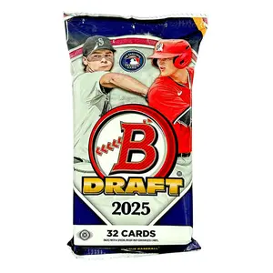 One (1) Pack of 2025 Bowman Draft Baseball Hobby Jumbo (32 Cards/Pack)