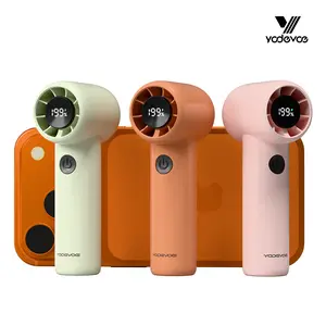 Yodevoe Mini portable handheld fan, rechargeable 1200mAh battery, 100 fan speeds, USB powered, suitable for travel, office, and personal use - Protective