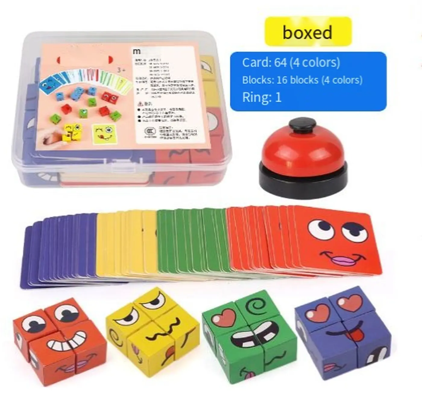 Facial Expression Matching Cube Game – Educational Emotion Learning Toy for Kids