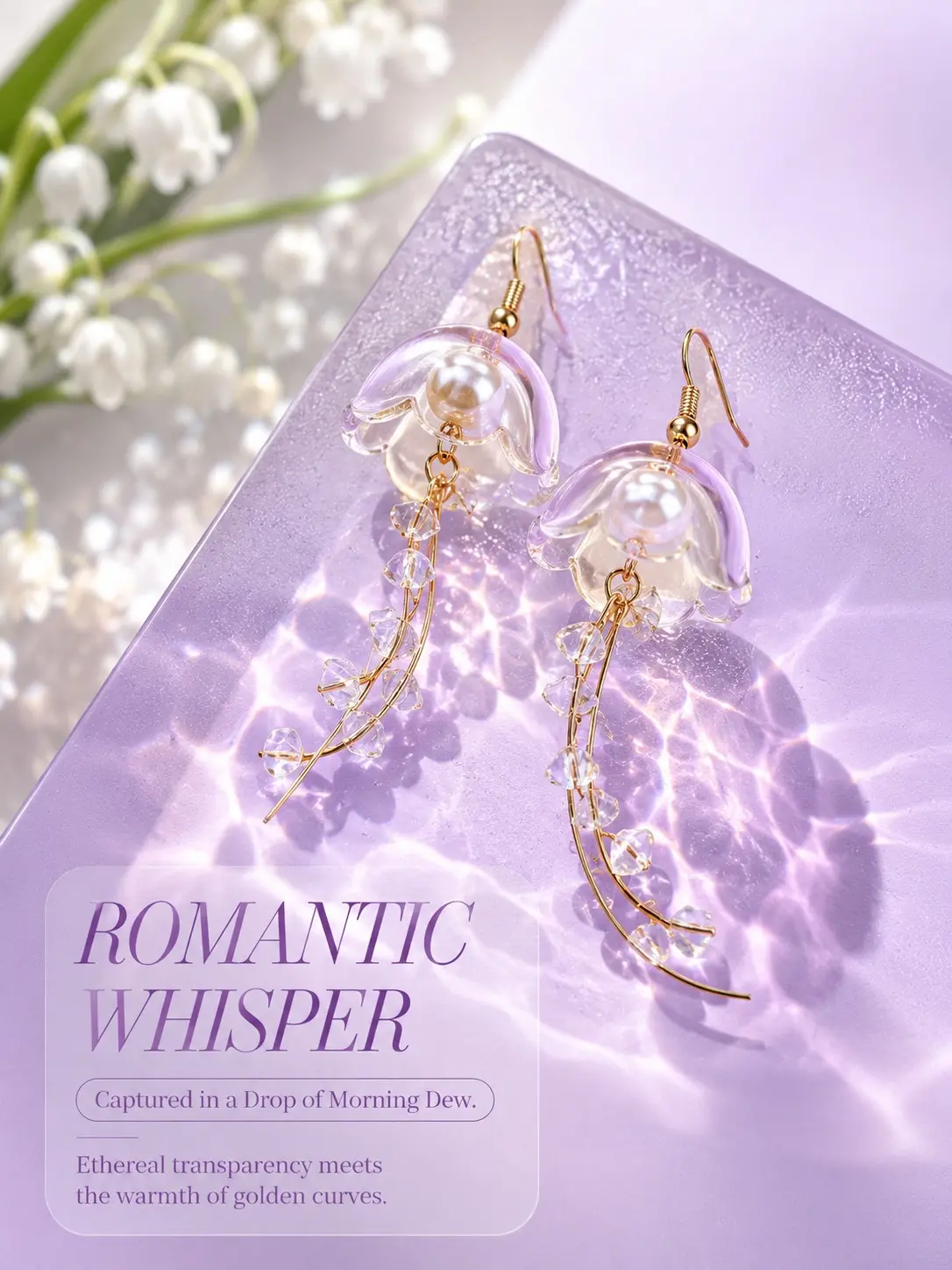 Pink Translucent Jellyfish Dangle Hook Earrings, Gold Plated Hypoallergenic Resin Pearl Crystal Tassel Drop Earrings, Romantic Ocean Fairy Jewelry Gift for Women