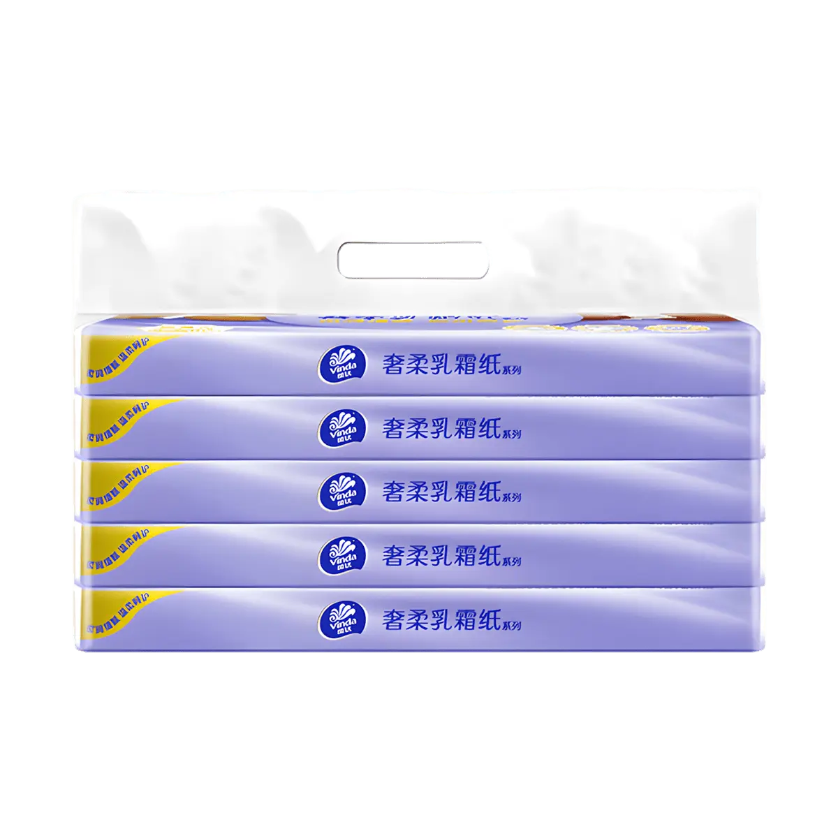 VINDA Moisturizing Facial Tissue - 5 Packs of 40 Sheets | Premium Skincare Paper Towels for Hydration