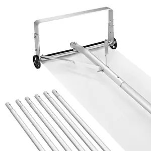 Snow Roof Rake, 18.5 in Aluminum Blade, 5.2-30 ft Adjustable Roof Snow Scraper with Wheels & Slide, , Lightweight Snows Removal Tool for House Rooftop Leaves Debris Clearing