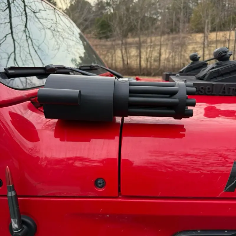 3d printed Mounted fake Gatlin Modified