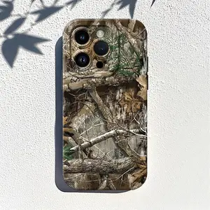 Camouflage Pattern Phone Case , Soft Silicone , Fully Protected and Shockproof Cover For iPhone 17 16 15 Pro Max 14 13 12 11 X Plus 17E Sitka Cool Man Air