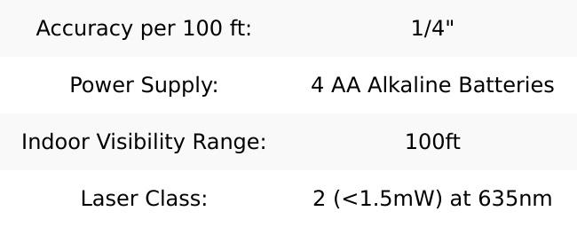DeWalt DW083K 3 Beam Red (Spot/Dot) Self-Leveling Laser Pointer Kit