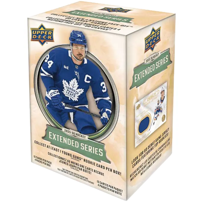 2025-26 Upper Deck Extended Series Hockey Blaster Box (4 Packs)
