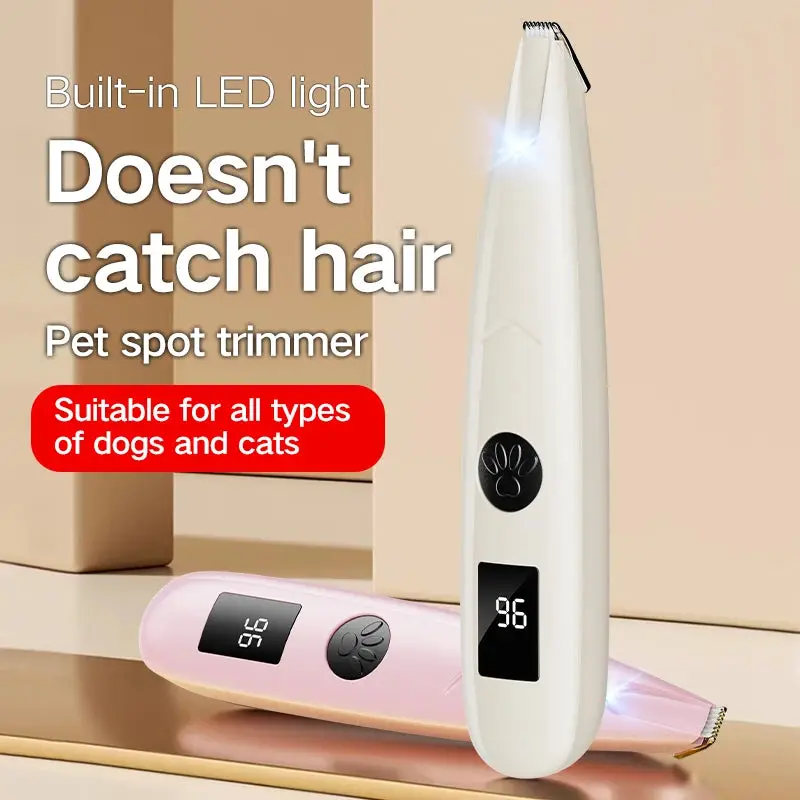 Electric Pet Paw Hair Trimmer – Quiet, Safe & Rechargeable Clipper for Dogs & Cats