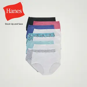 Hanes Women's Breathable Cotton Brief Underwear, 10-Pack