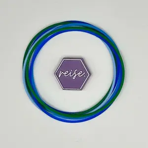 "Blue Horizon” / Silicone Stacking Bracelets / Locations Collection Stack