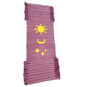 Sun, Moon and Stars Yoga Meditation Mat - Sappan Wood