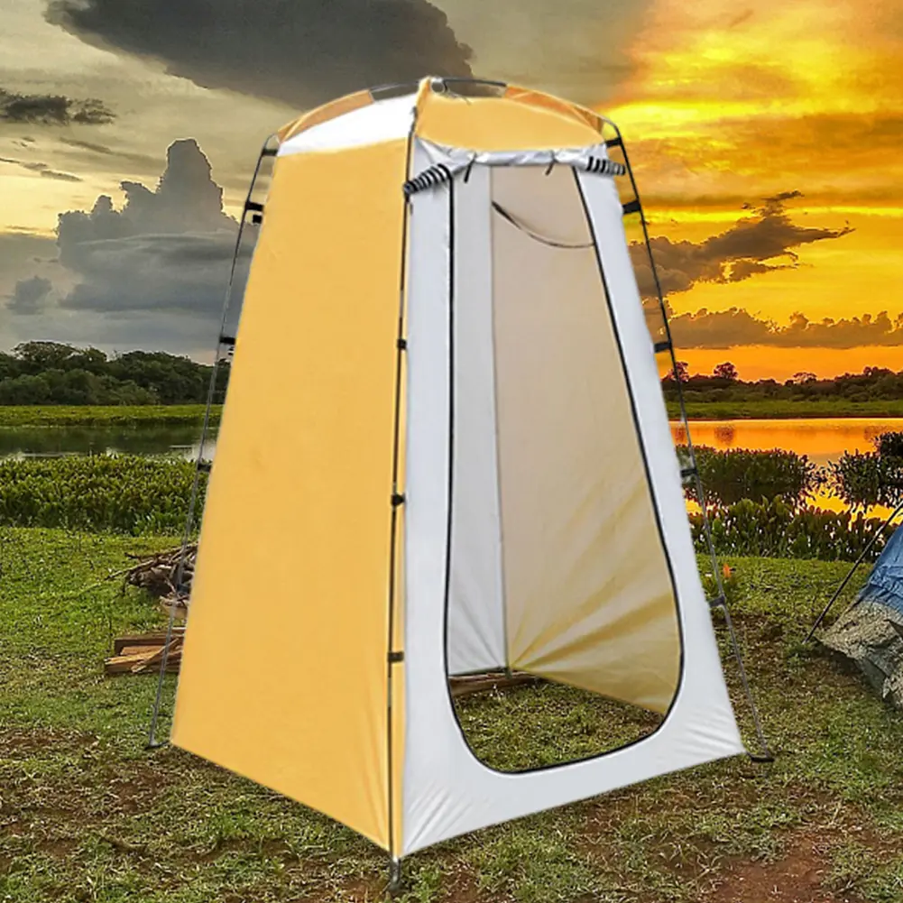 Pop Up Privacy Tent & Outdoor Shower Shelter, Portable Changing Room with Waterproof & UV Protective Silver Coated Fabric for Camping, Fishing, 120x120x190cm, Privacy Enclosure, Instant Setup, Showering Outdoors, Hiking/Fishing, Instant Set-Up, Privacy Co