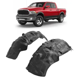 KQQIO Front Pair Fender Liner Inner Panel Compatible with 2009-2024 Dodge Ram 1500 Classic DS Replace CH1249152 CH1248152 68110686AE 68110687AE Wheel Liner Splash Shields Guard ABS Durable Rust Proof Easy Install Car Accessories Automotive Truck, Lightwei
